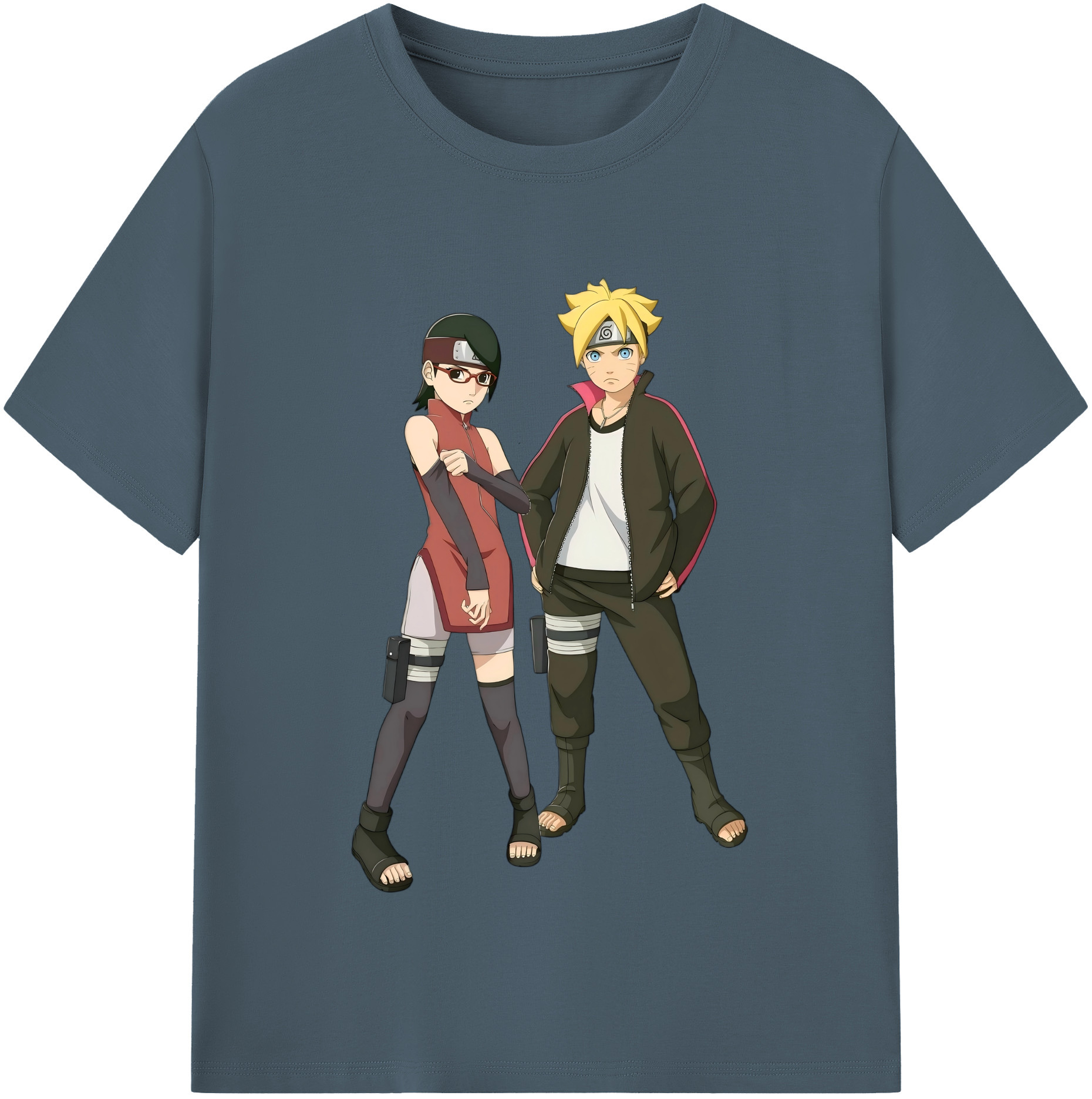 （画像用） NARUTO -ナルト- うずまき ボルト Uzumaki Boruto 綿100％半袖Tシャツ（フロントプリント）